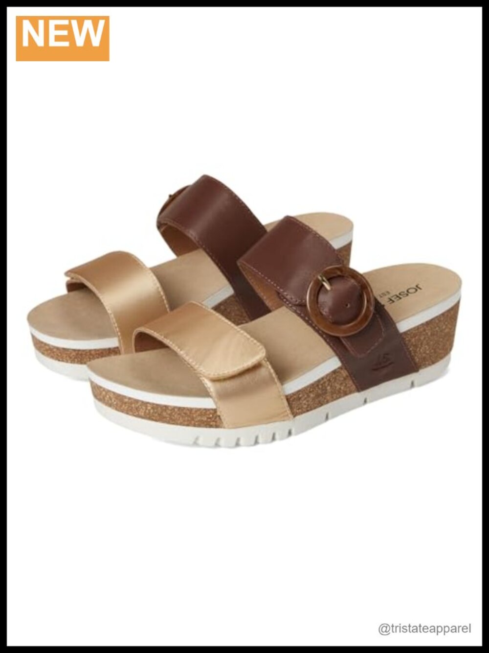 Josef Seibel Quinn 14 Leather Wedge Sandals